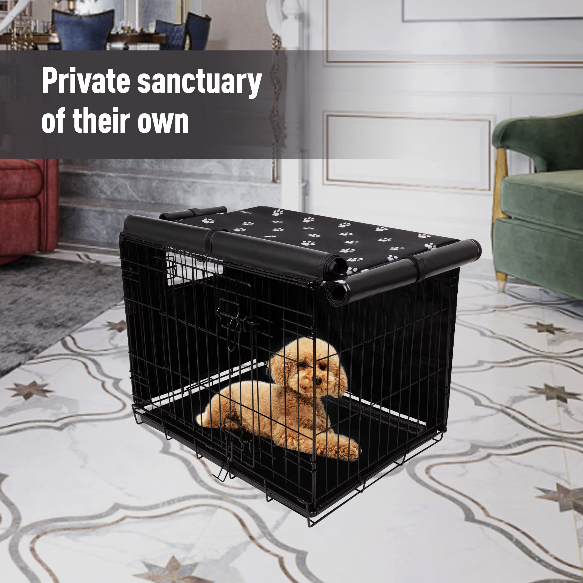 Pet Prime crate cover suitable for indoor and outdoor use.