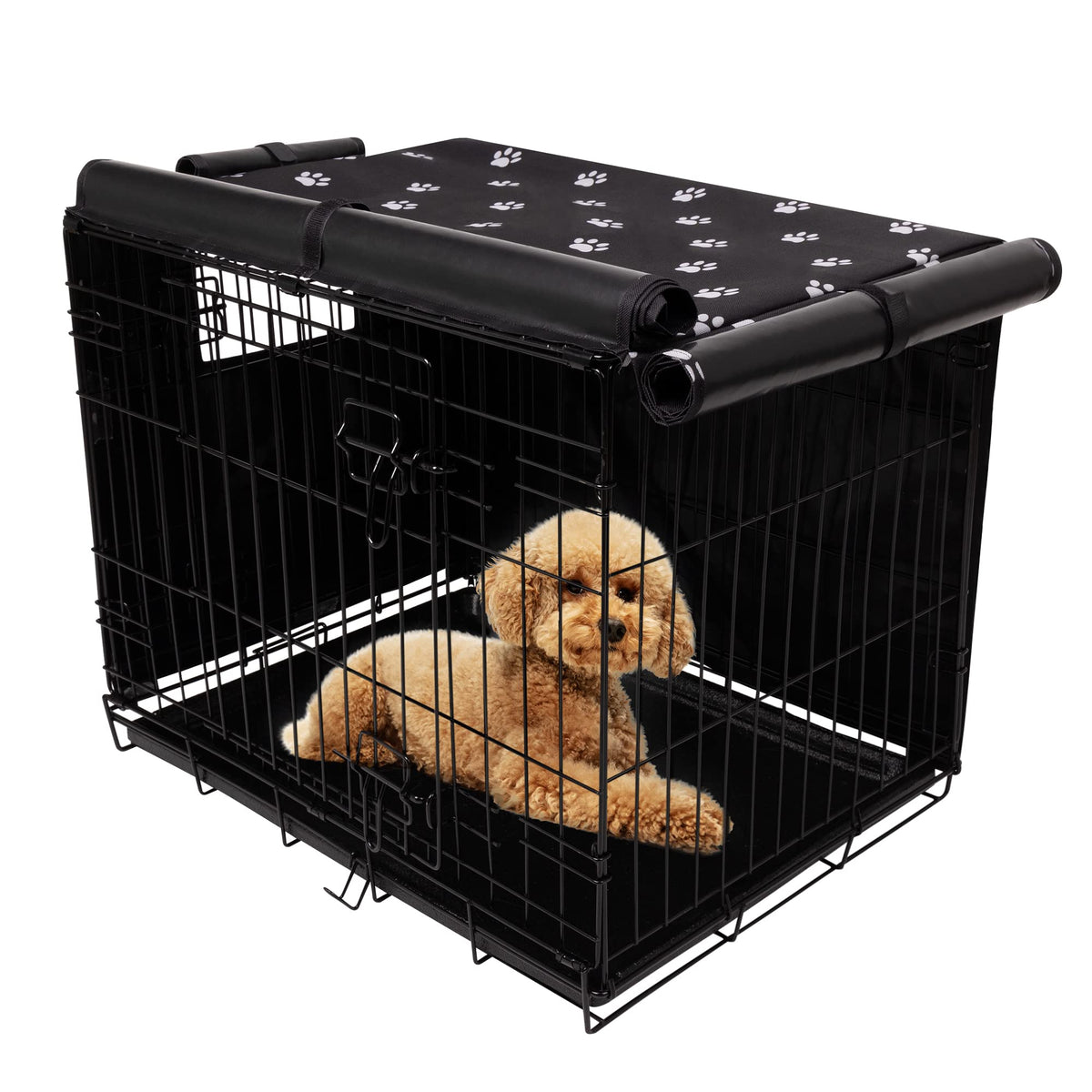 Pet Prime dog crate cover for 30-inch crates offers a snug, private space.