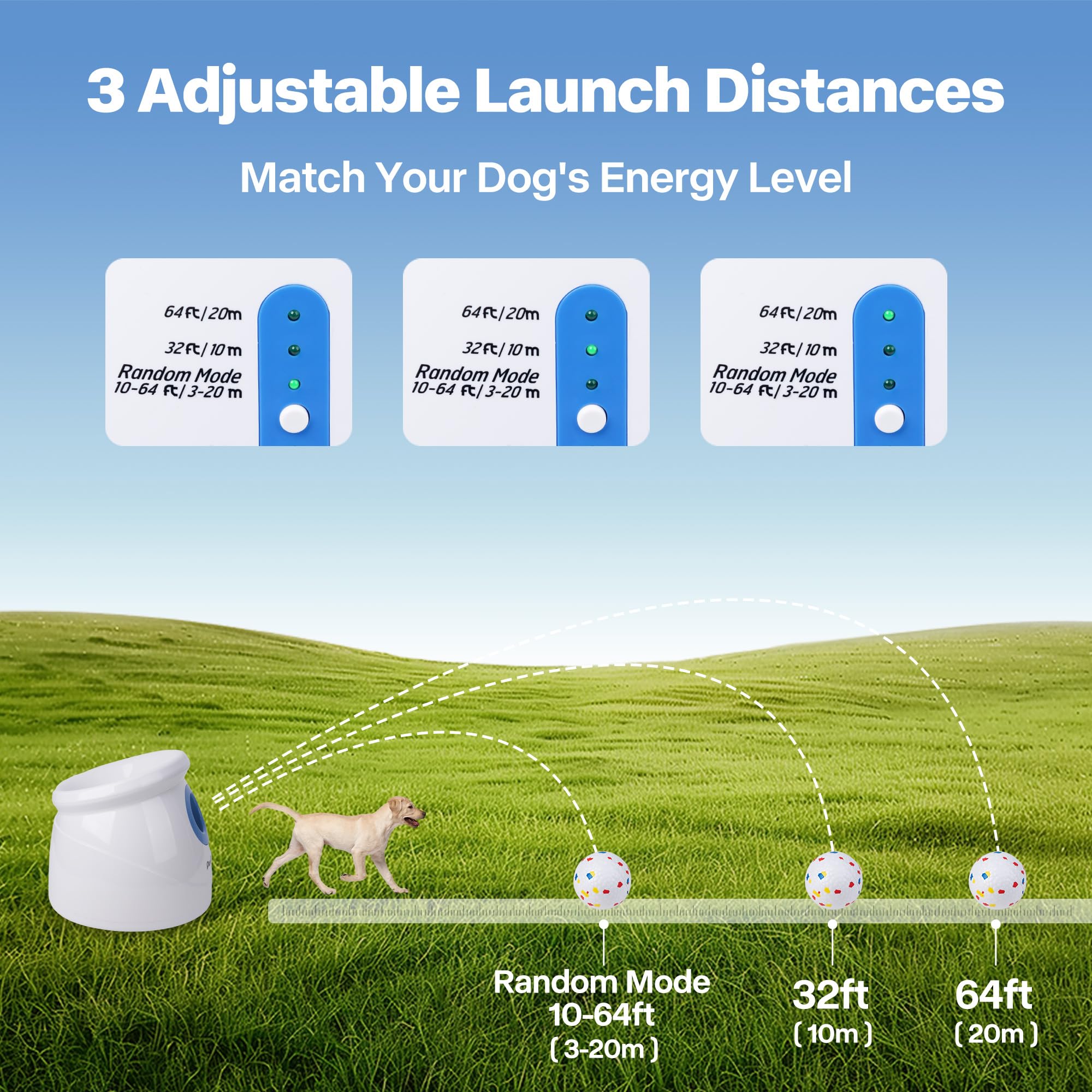 Pet Prime 2.5-inch E-TPU ball close-up highlighting durability and bounce