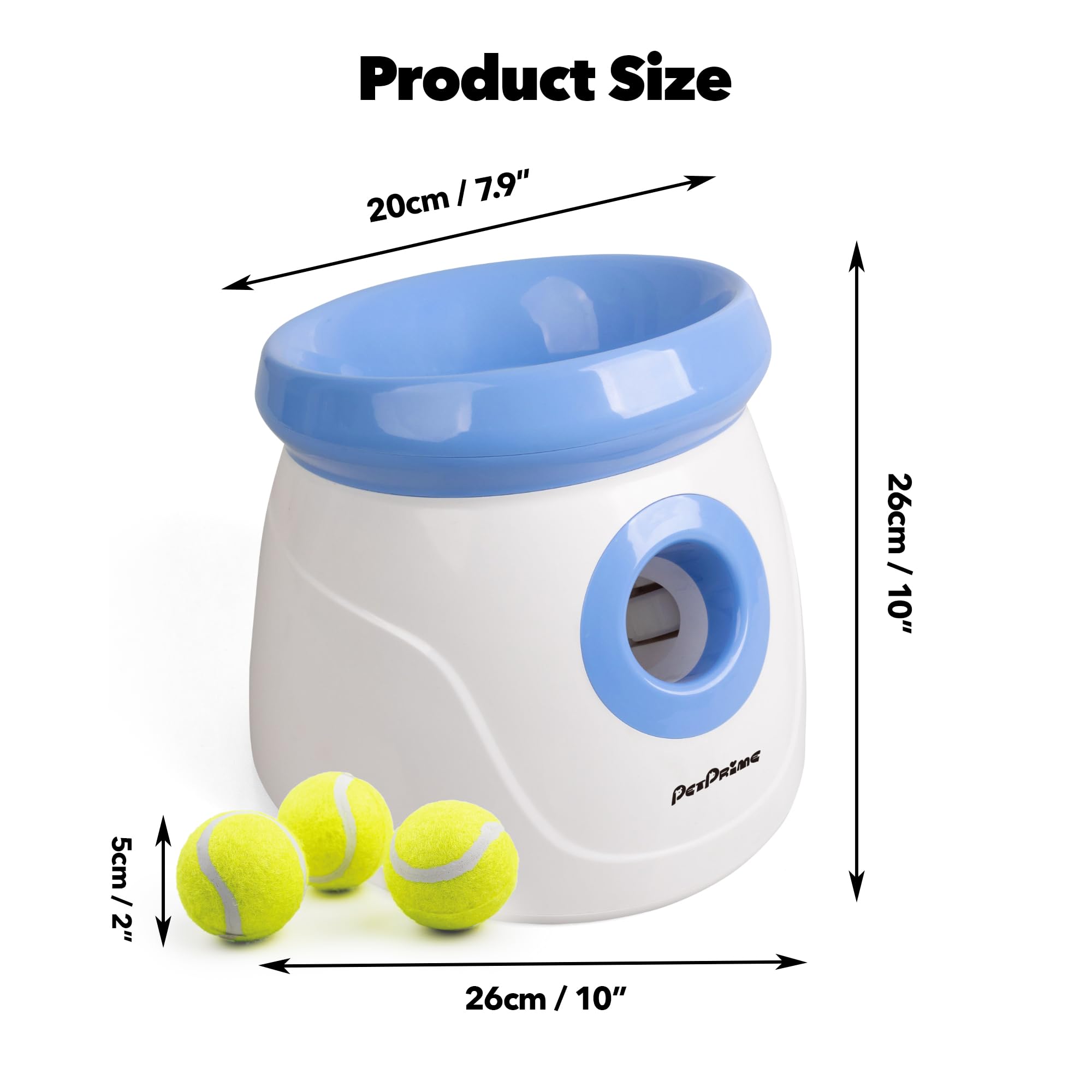 Pet Prime device ready for indoor and outdoor use with adjustable throws