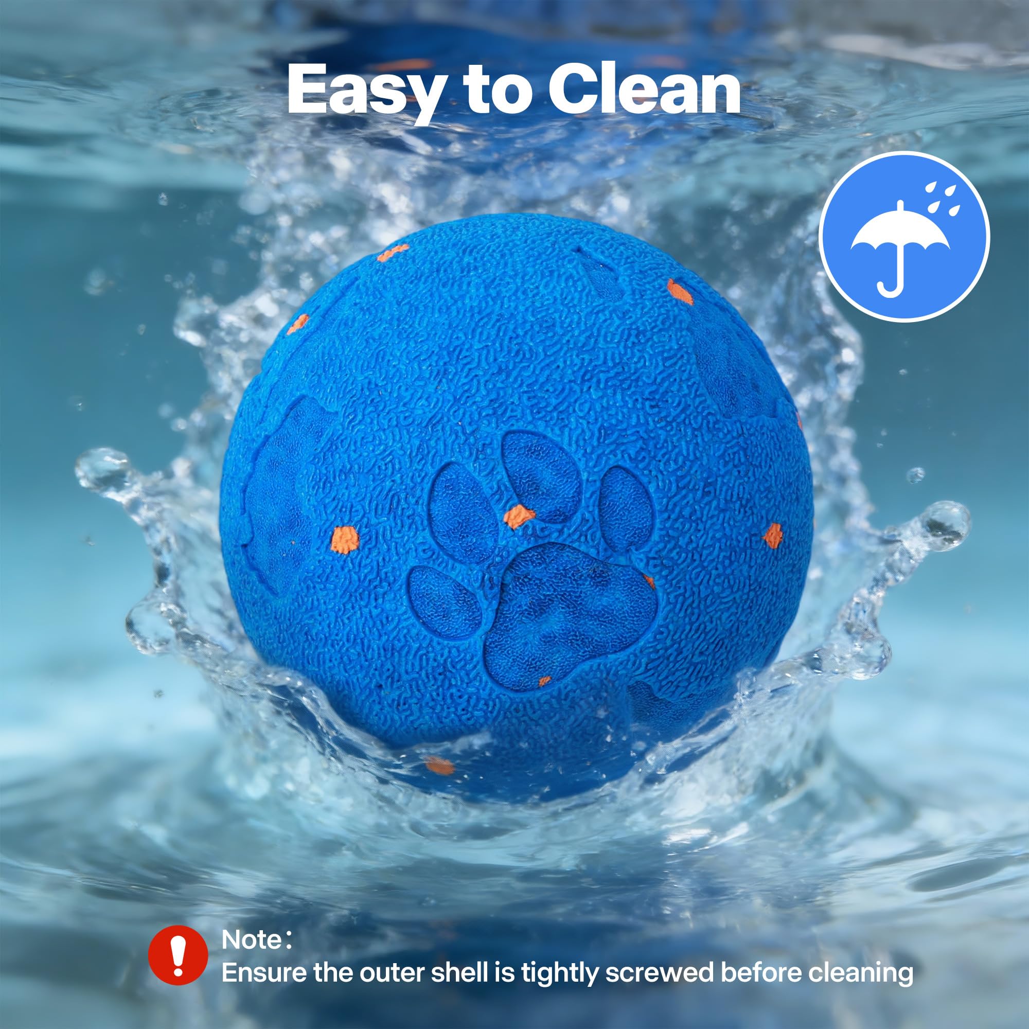 Pet Prime ball toy easy to rinse after adventures
