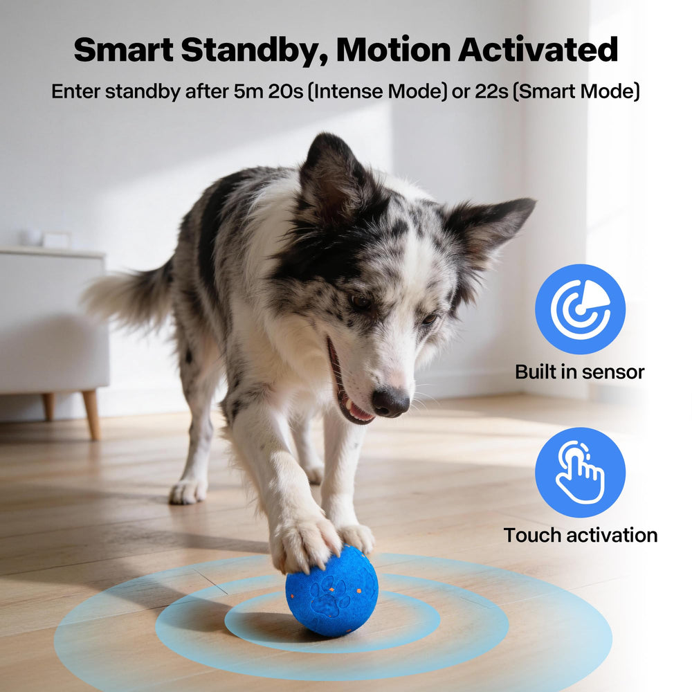 Pet Prime ball toy charging via USB-C for extended play time