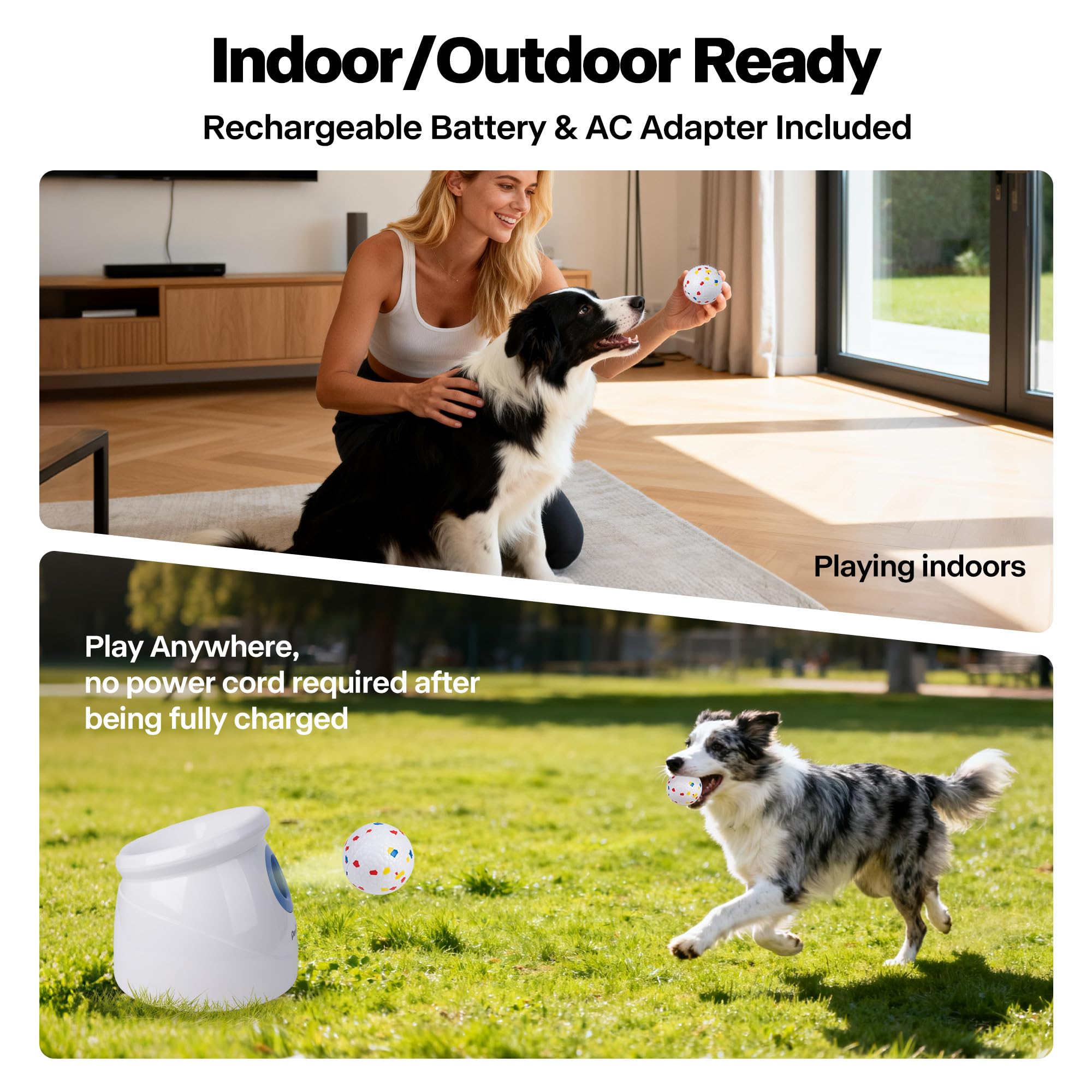 Three distance options from Pet Prime for tailored play in any space