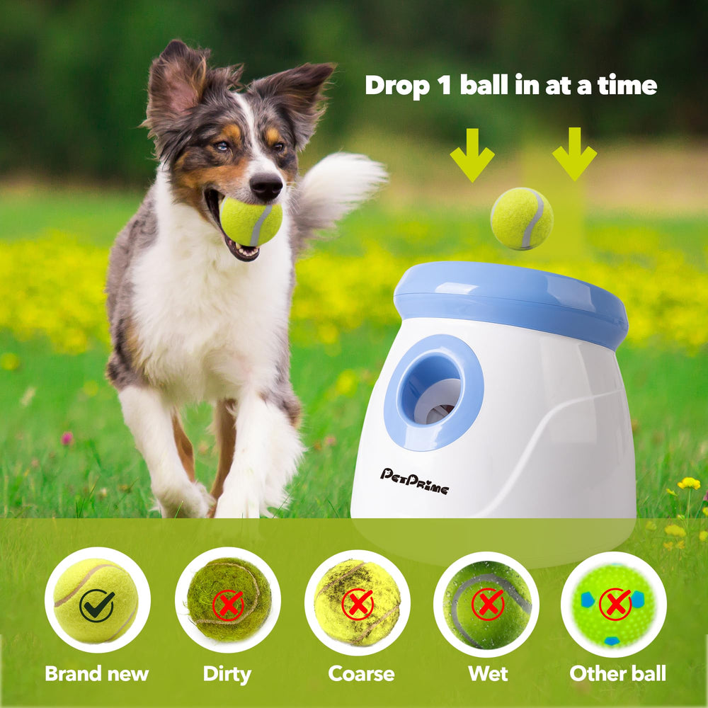 Pet Prime three-distance settings enabling customizable throws