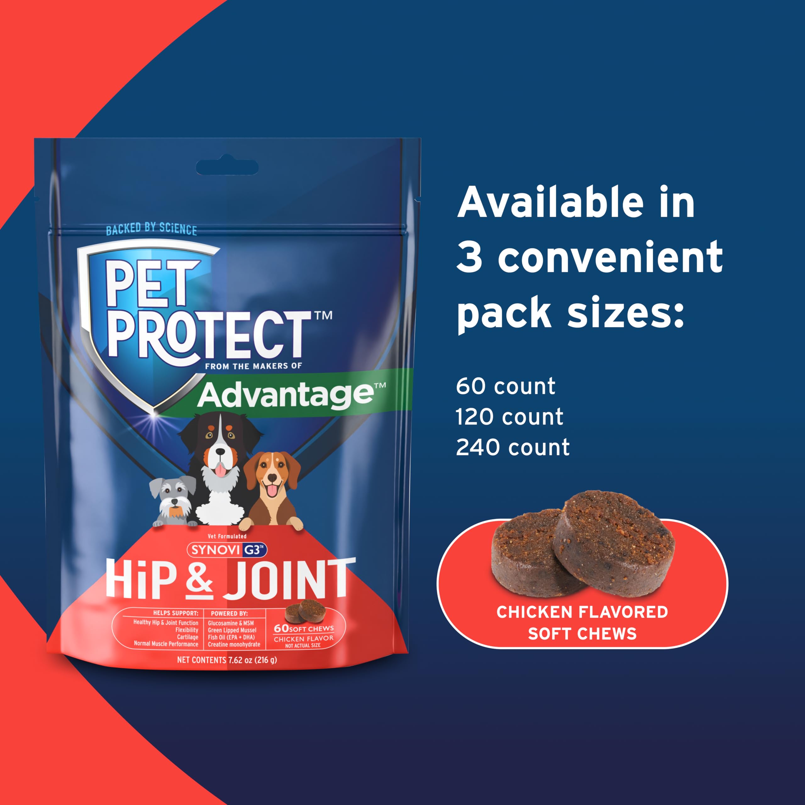 Pet Protect creatine monohydrate helps maintain muscle performance.