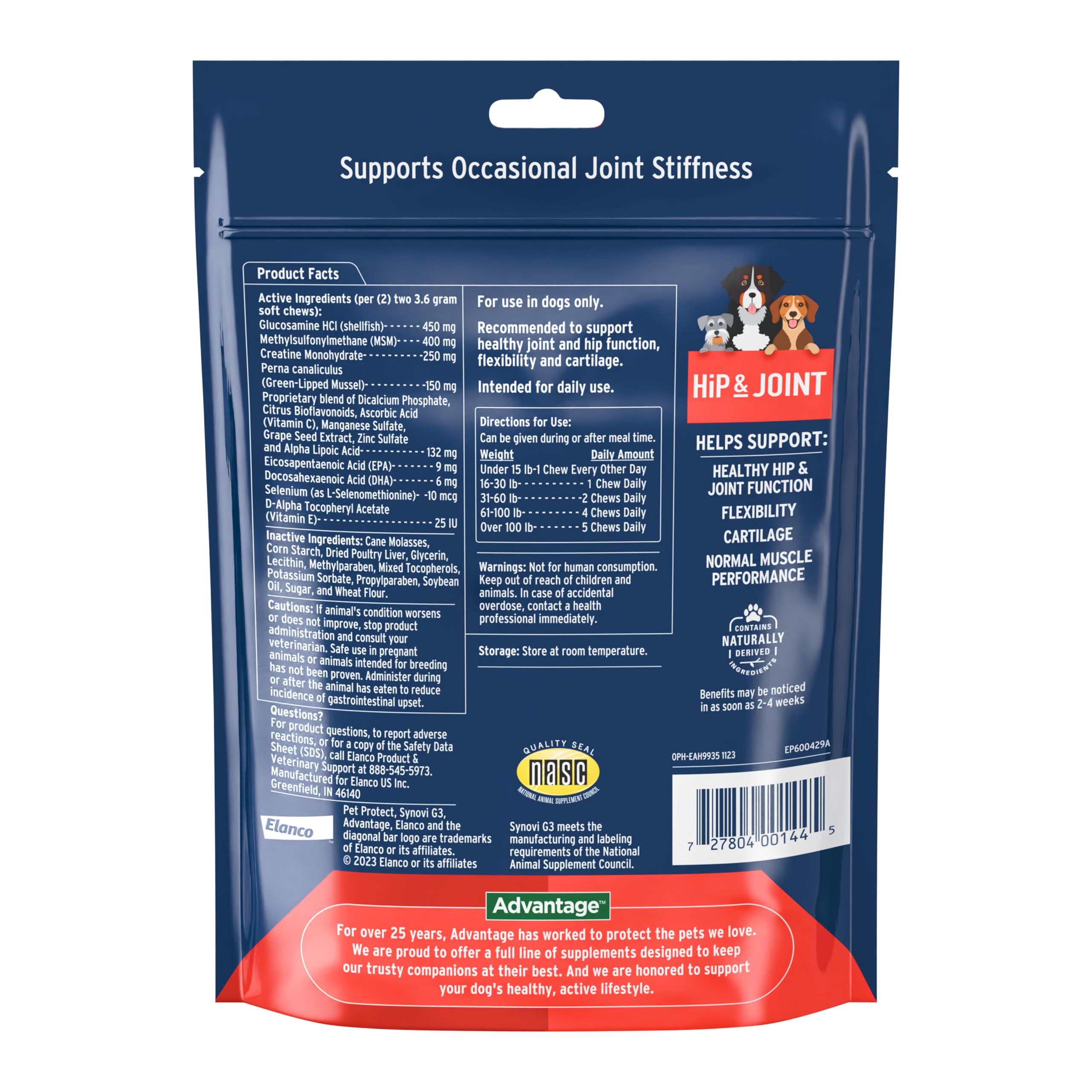 Pet Protect chicken-flavored soft chews shown for easy daily joint care.