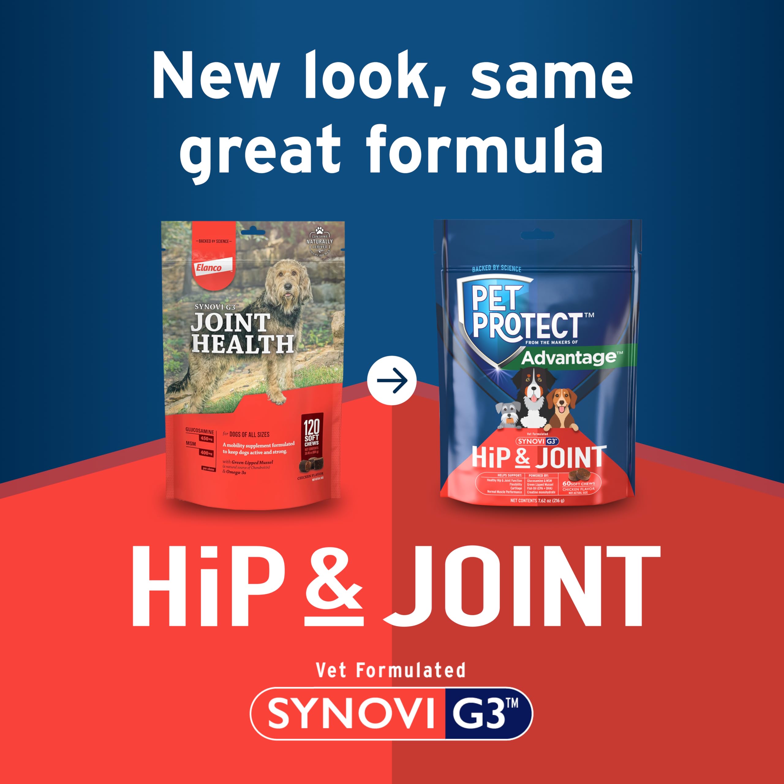 Pet Protect glucosamine dog chews aid cartilage and mobility.