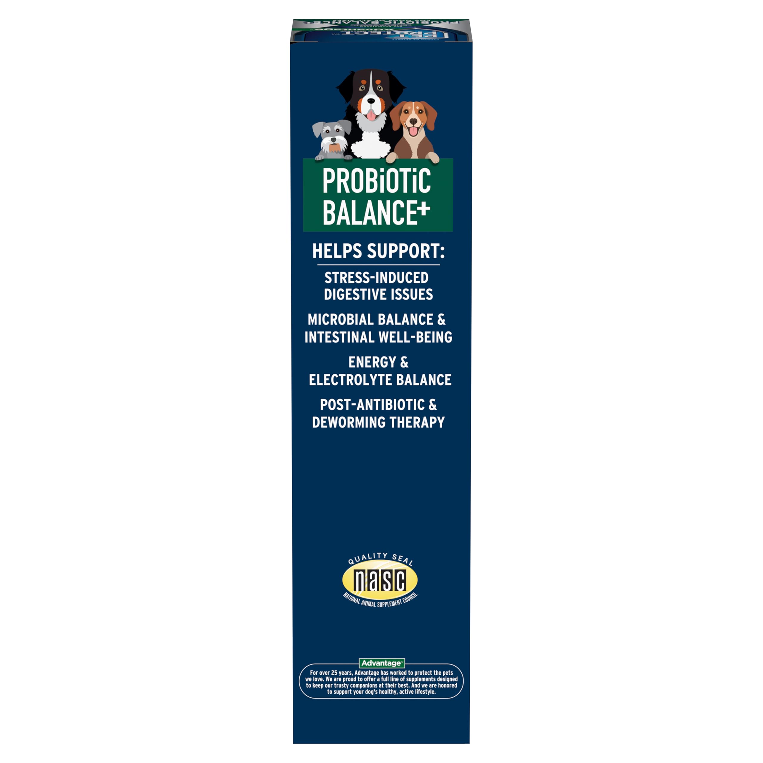 Pet Protect Probiotic Balance+ gel being dispensed to dog.