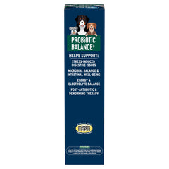 Pet Protect Probiotic Balance+ gel being dispensed to dog.