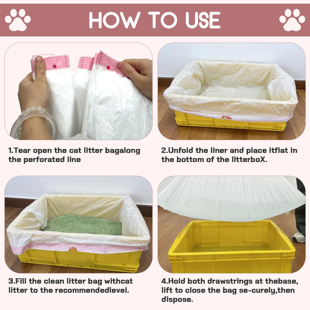 Pet Rhythm hooded box compatible liner for tidy disposal