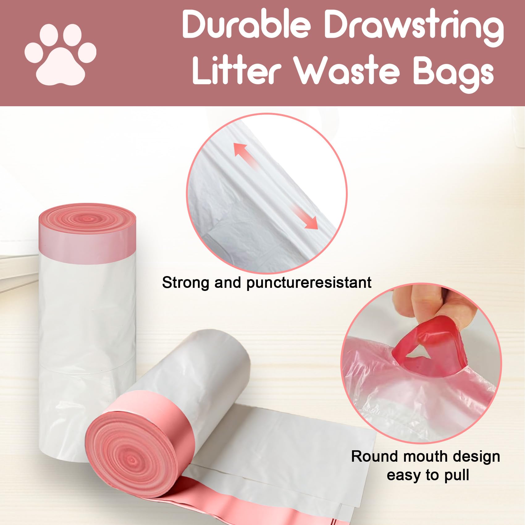 Pet Rhythm sturdy liner simplifies litter box maintenance