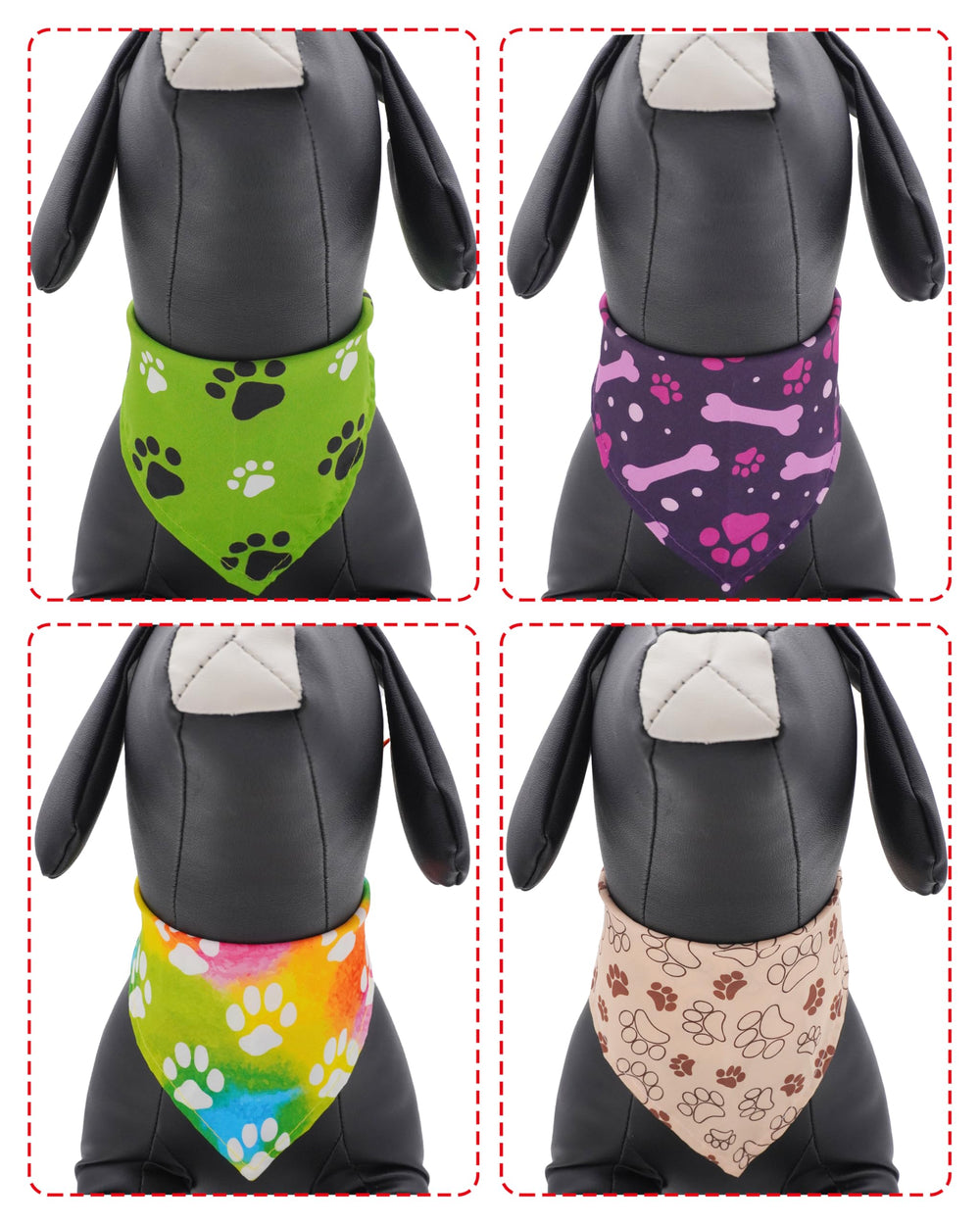 PET SHOW bulk packaging of 50 bandanas for easy stocking.