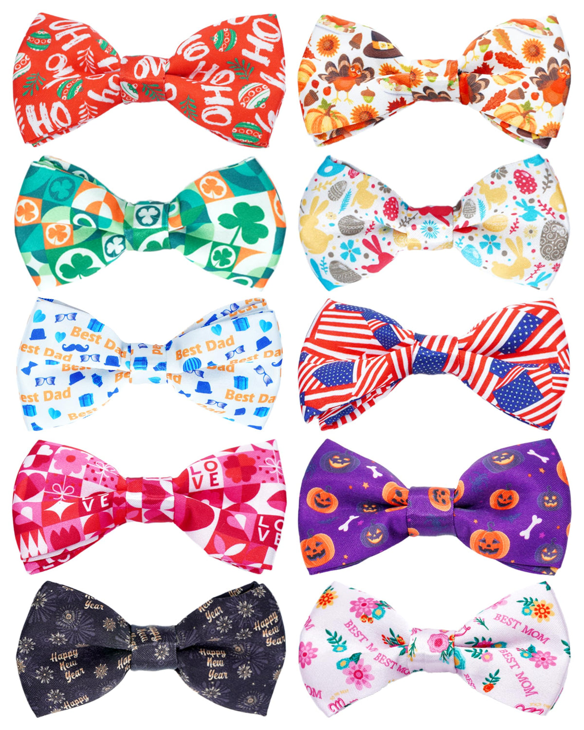 PET SHOW Christmas bow tie on collar adds festive charm for small dogs.