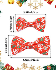 PET SHOW Christmas pumpkin heart pattern bowtie enhances party look