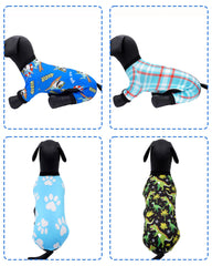 PET SHOW four-piece dog pajama set, versatile patterns in one bundle