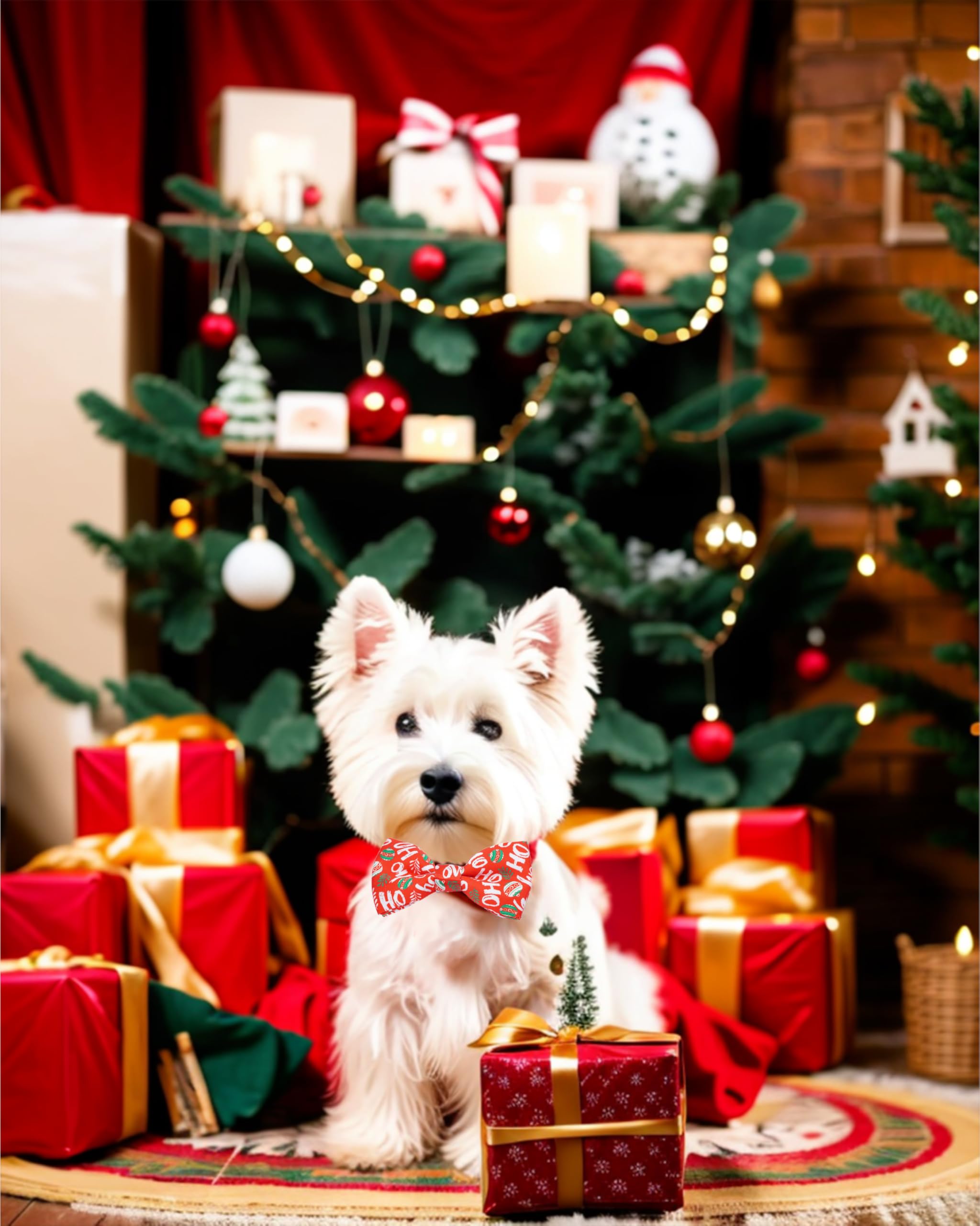 PET SHOW Mother's Day bow tie on collar marks special celebrations.