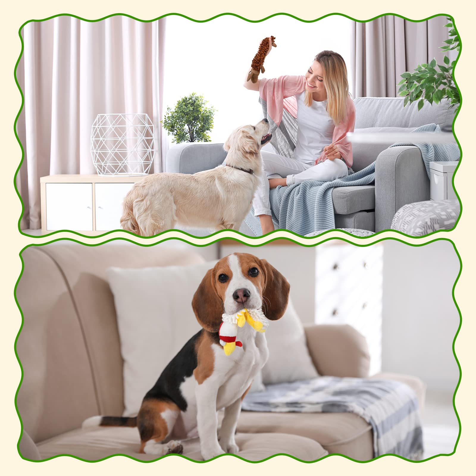 Pet Soft crinkle-sound dog toy limbs for sensory play