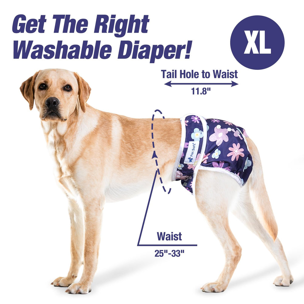 Pet Soft inner pad offers quick absorption and secure containment.