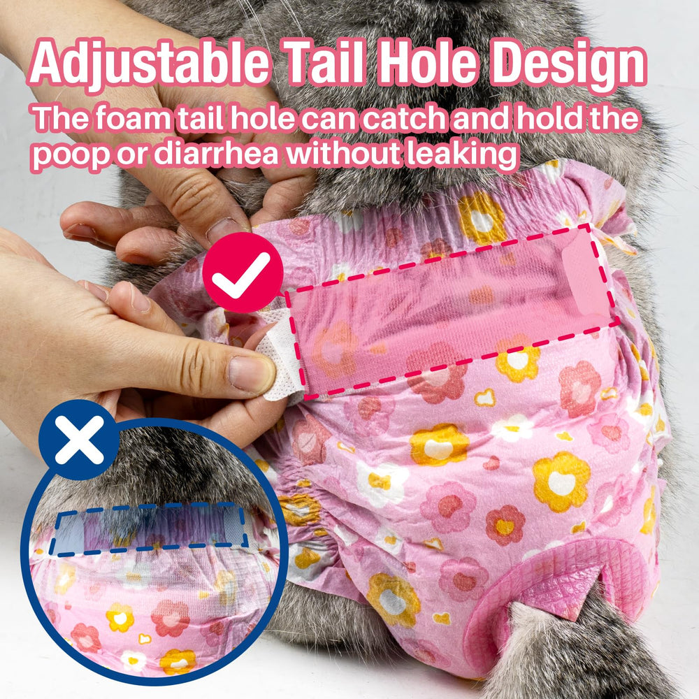 Pet Soft adjustable tail hole demonstrates customizable opening for a secure fit.