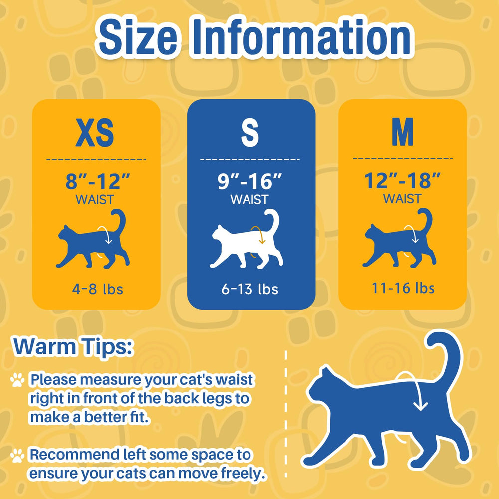 Pet Soft diaper worn by a cat showing secure fit.