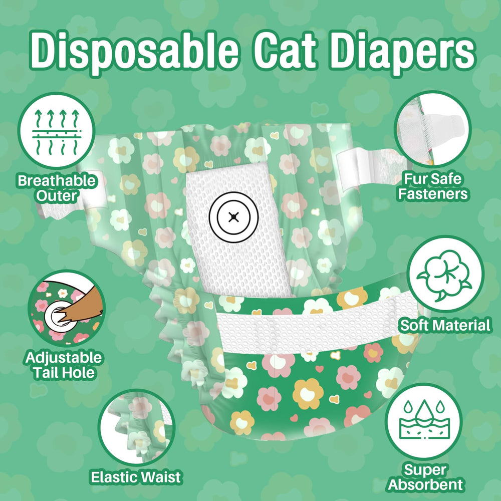 Pet Soft diapers feature ultra-absorbent core for quick urine absorption and comfort.