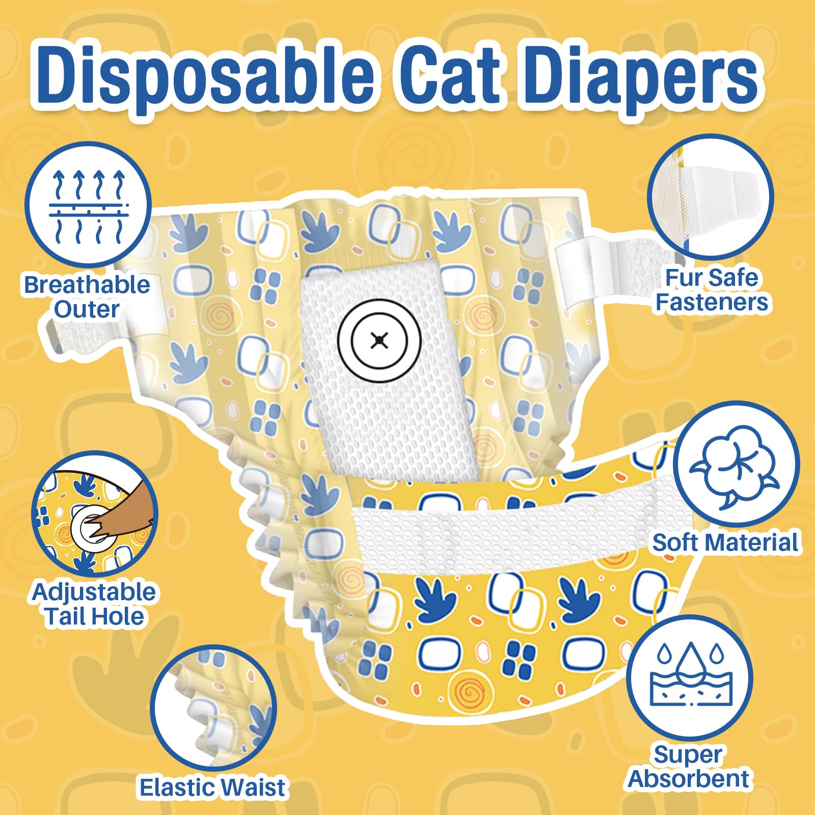 Pet Soft ultra-absorbent core helps contain urine.