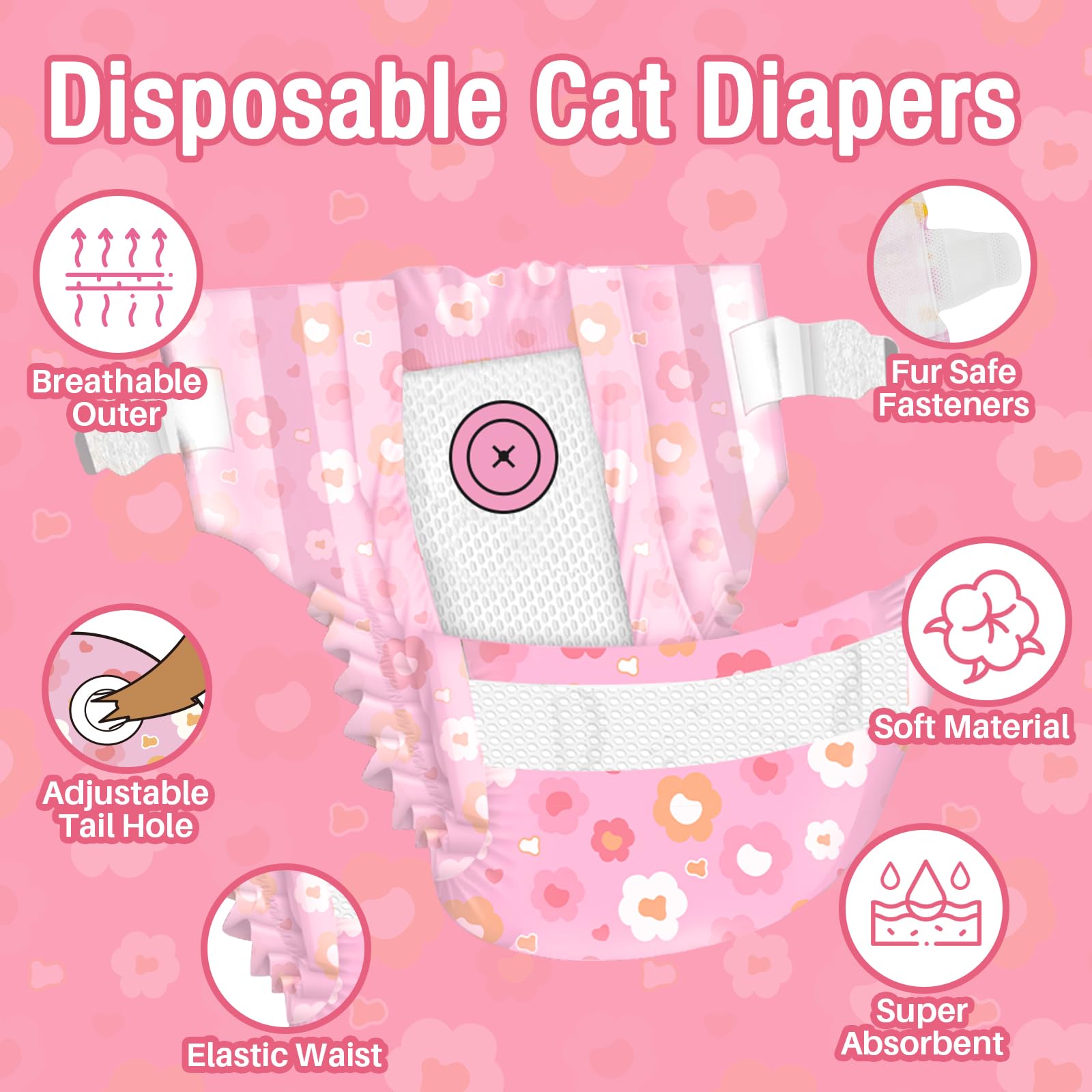 Pet Soft ultra absorbent core quickly absorbs urine for everyday comfort.