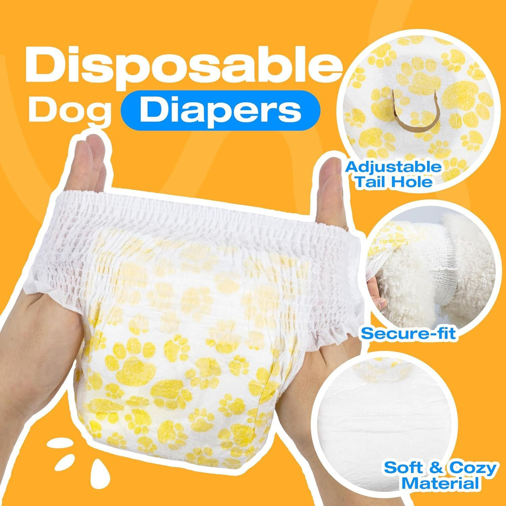 Pet Soft 360° stretchy waistband provides comfortable movement for dogs.