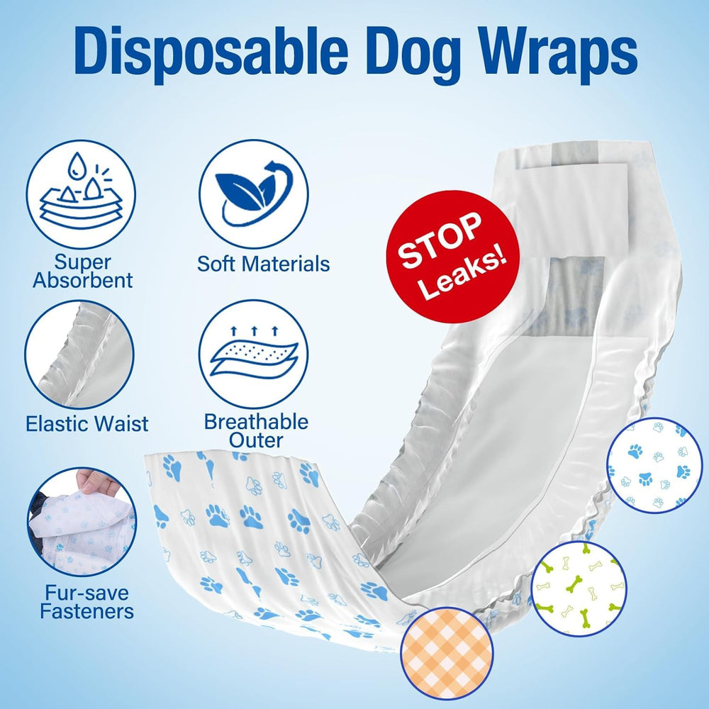 Pet Soft wraps with three patterns for variety during wear.
