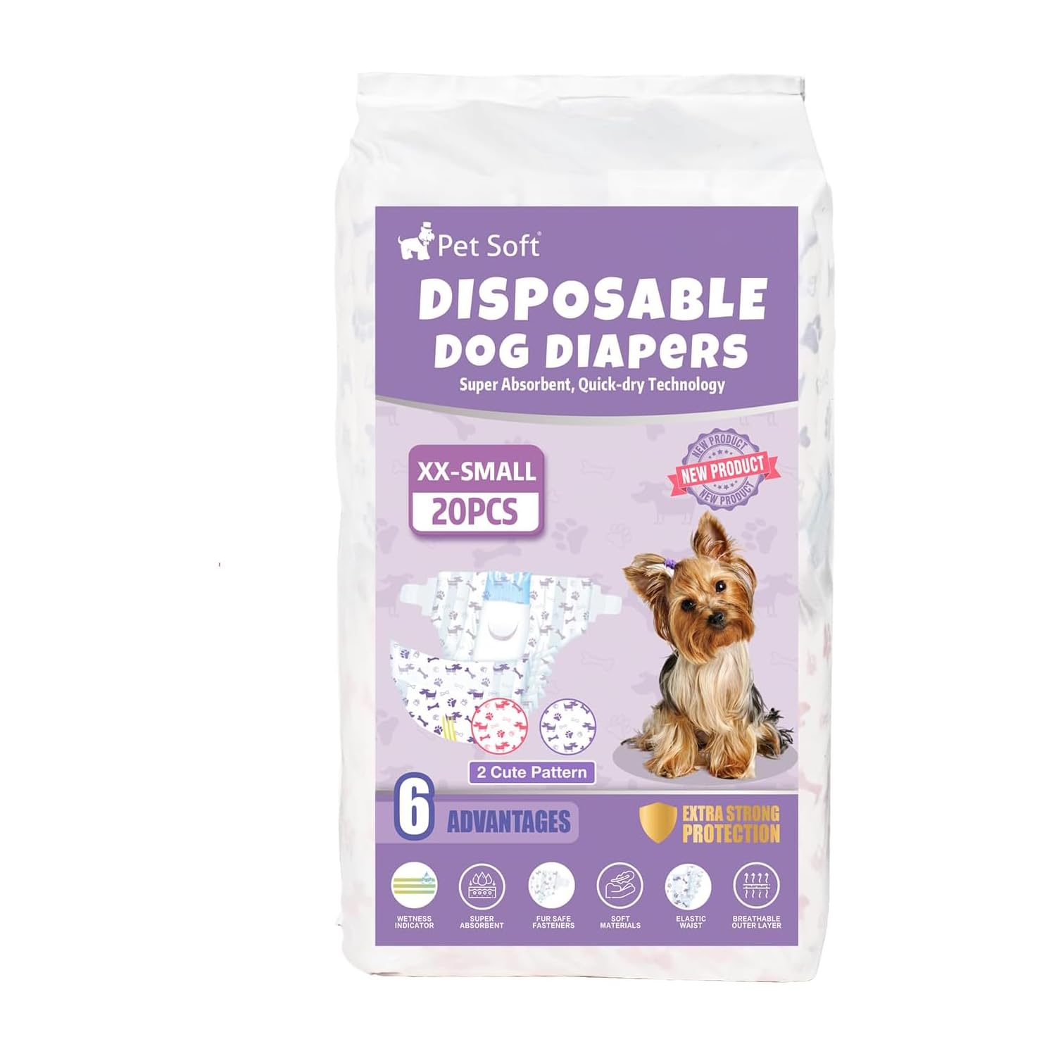 Pet Soft disposable design simplifies cleanup and home care.
