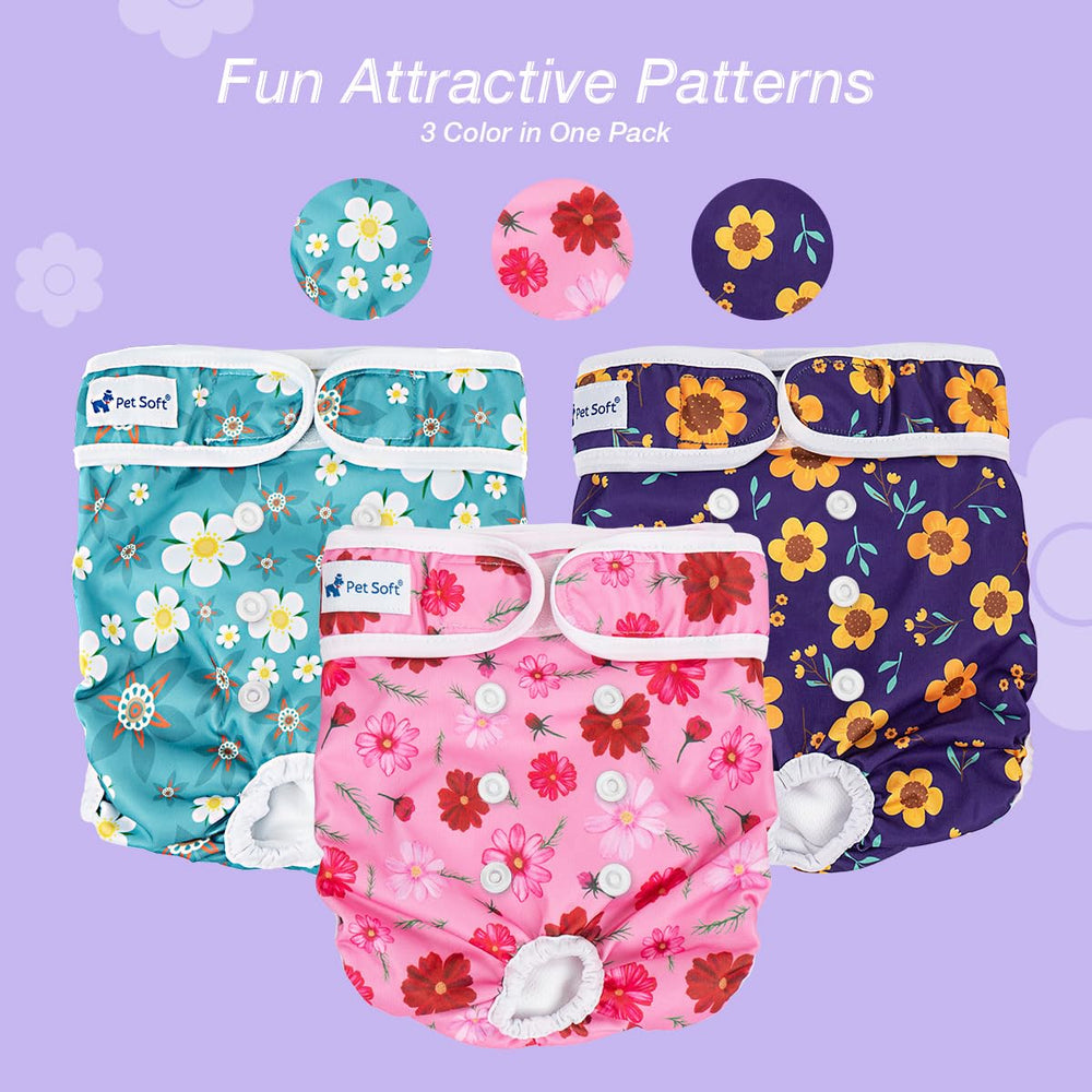 Pet Soft quick absorb inner pad for spills and heat periods.