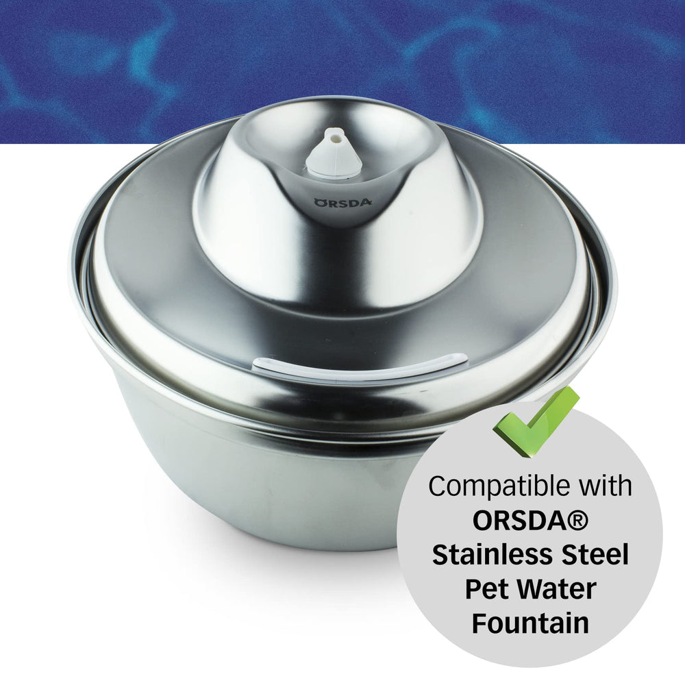 Pet Standard fountain showing fresh water flow and clear taste.