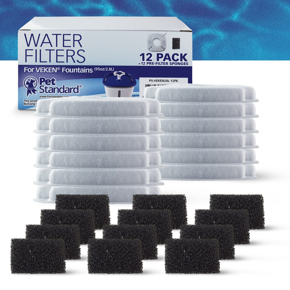 PET STANDARD triple-filtration filter with cotton, activated carbon and ion exchange for better water quality.
