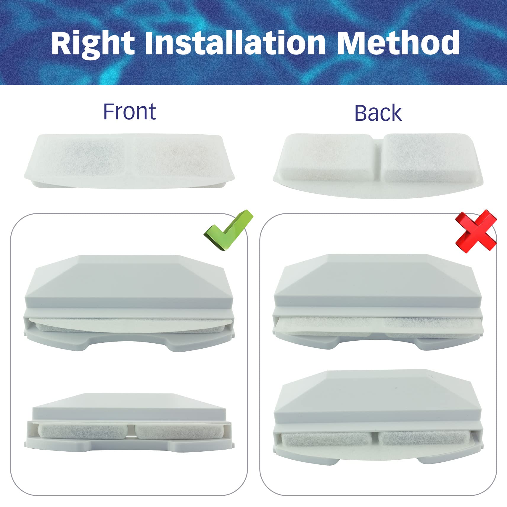 PET STANDARD water-filter visual shows fresh, clean hydration for pets.