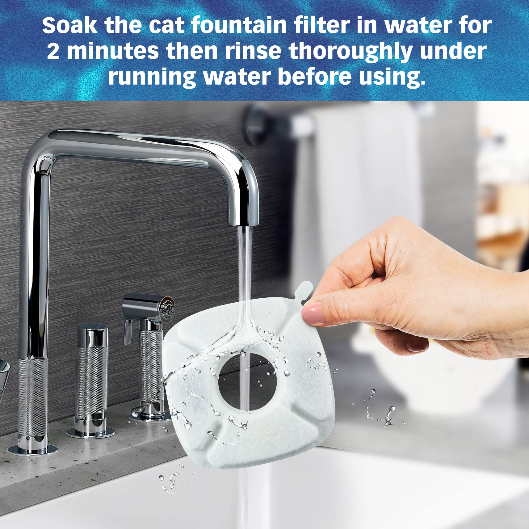 PET STANDARD at-home fountain setup with reliable replacement filters for busy households.