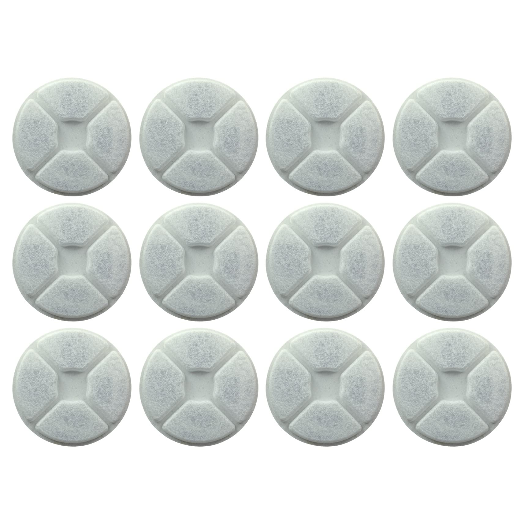 PET STANDARD replacement filter for Get Fresh Whirlpool fountain, 12-pack ready for installation.