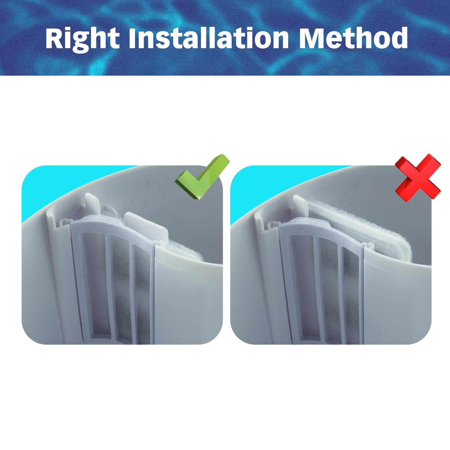 PET STANDARD soak and rinse prep to reduce carbon dust in water.
