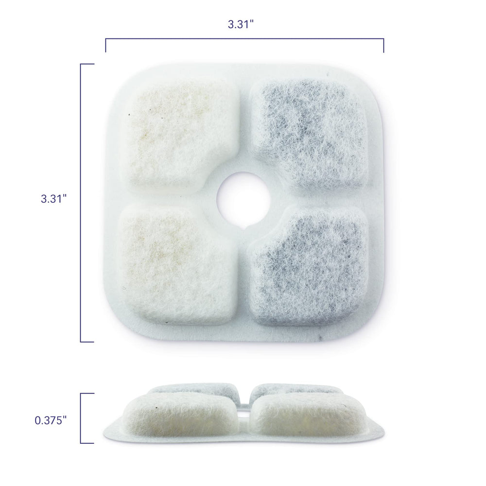 PET STANDARD triple filtration system improves water taste and clarity