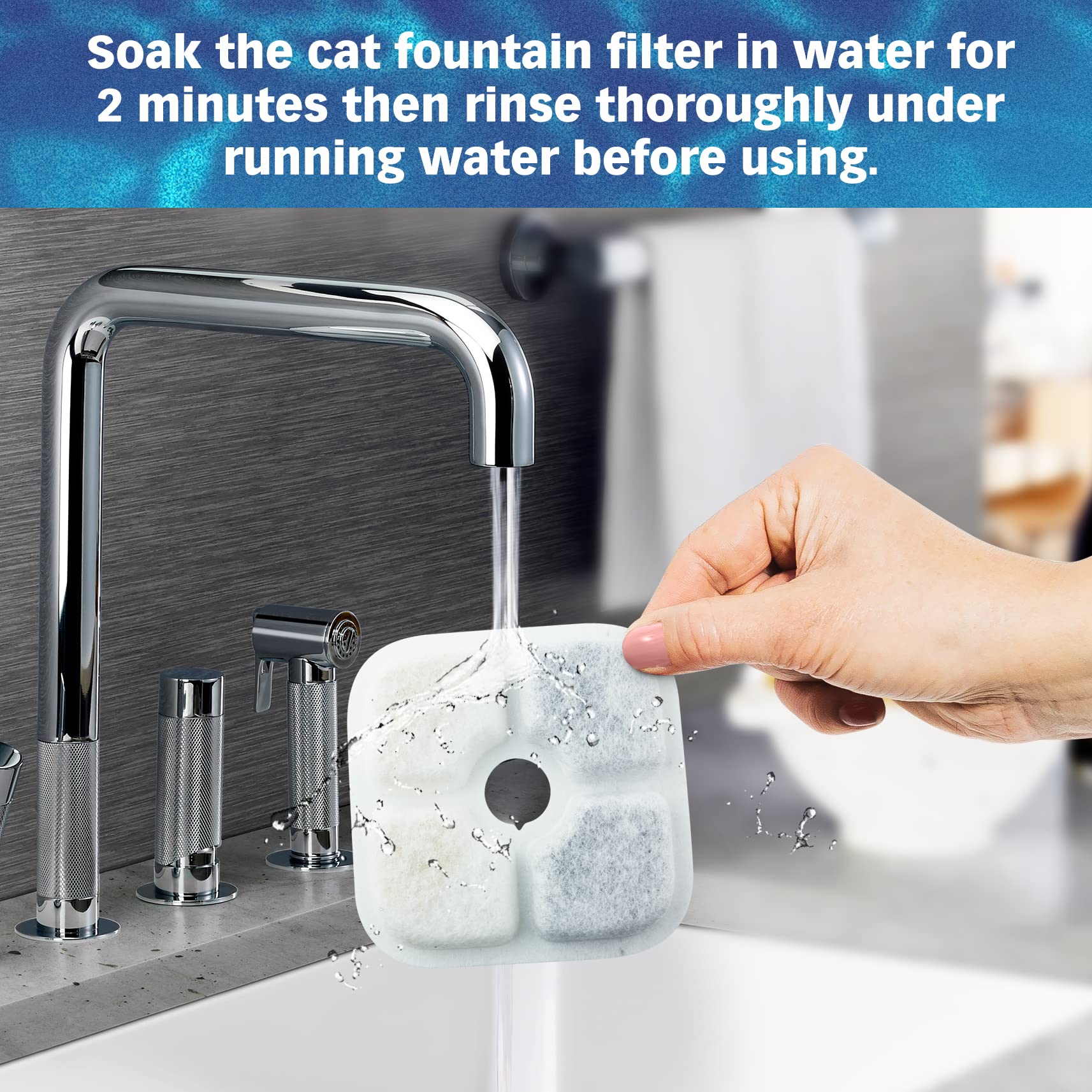 PET STANDARD helps keep fountain water fresh for cats