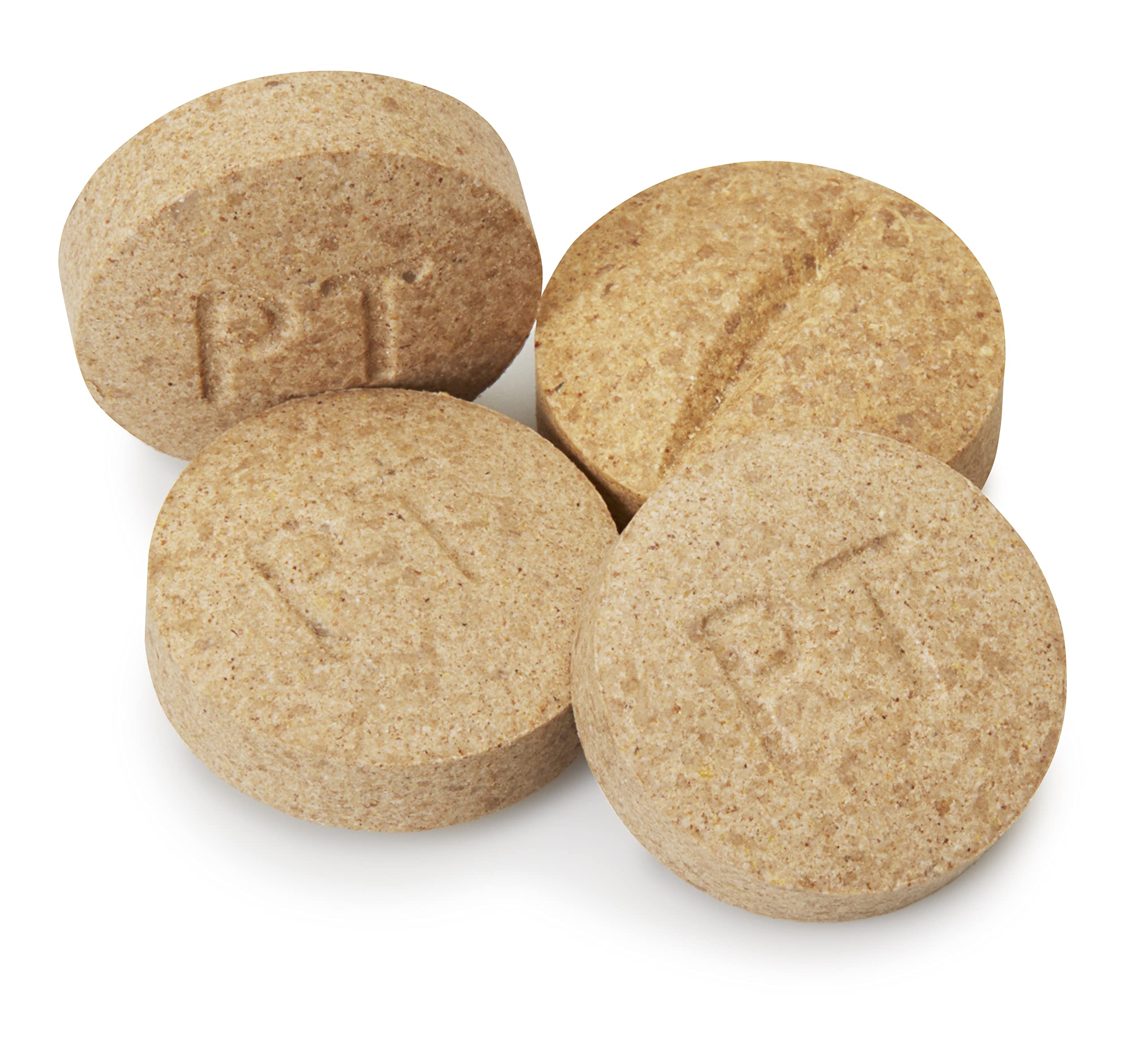 Pet-Tabs dog chewable tablet close-up, liver flavor designed for easy daily supplementation.
