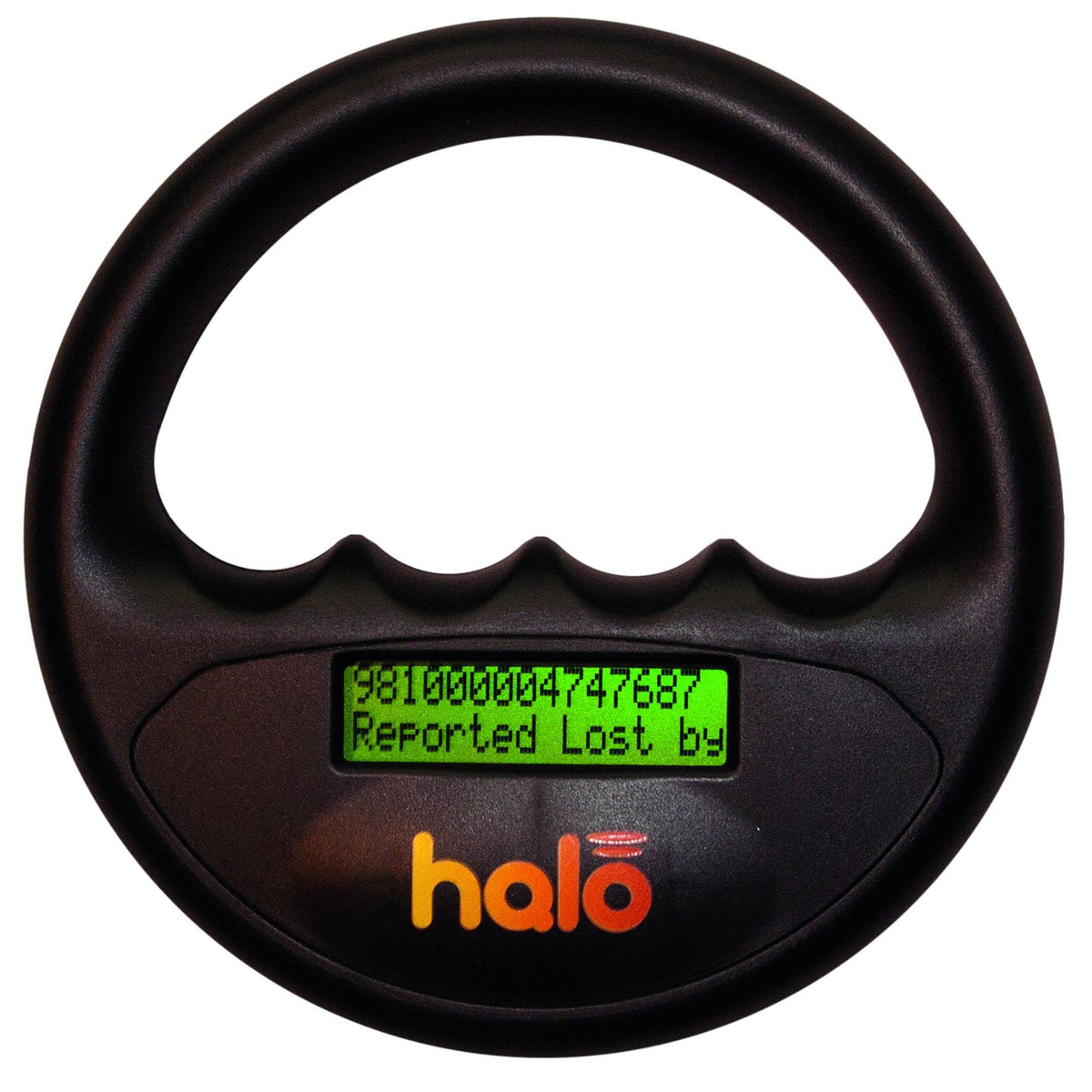 Halo Microchip Scanner front view by Pet Technology Store for quick pet ID checks.