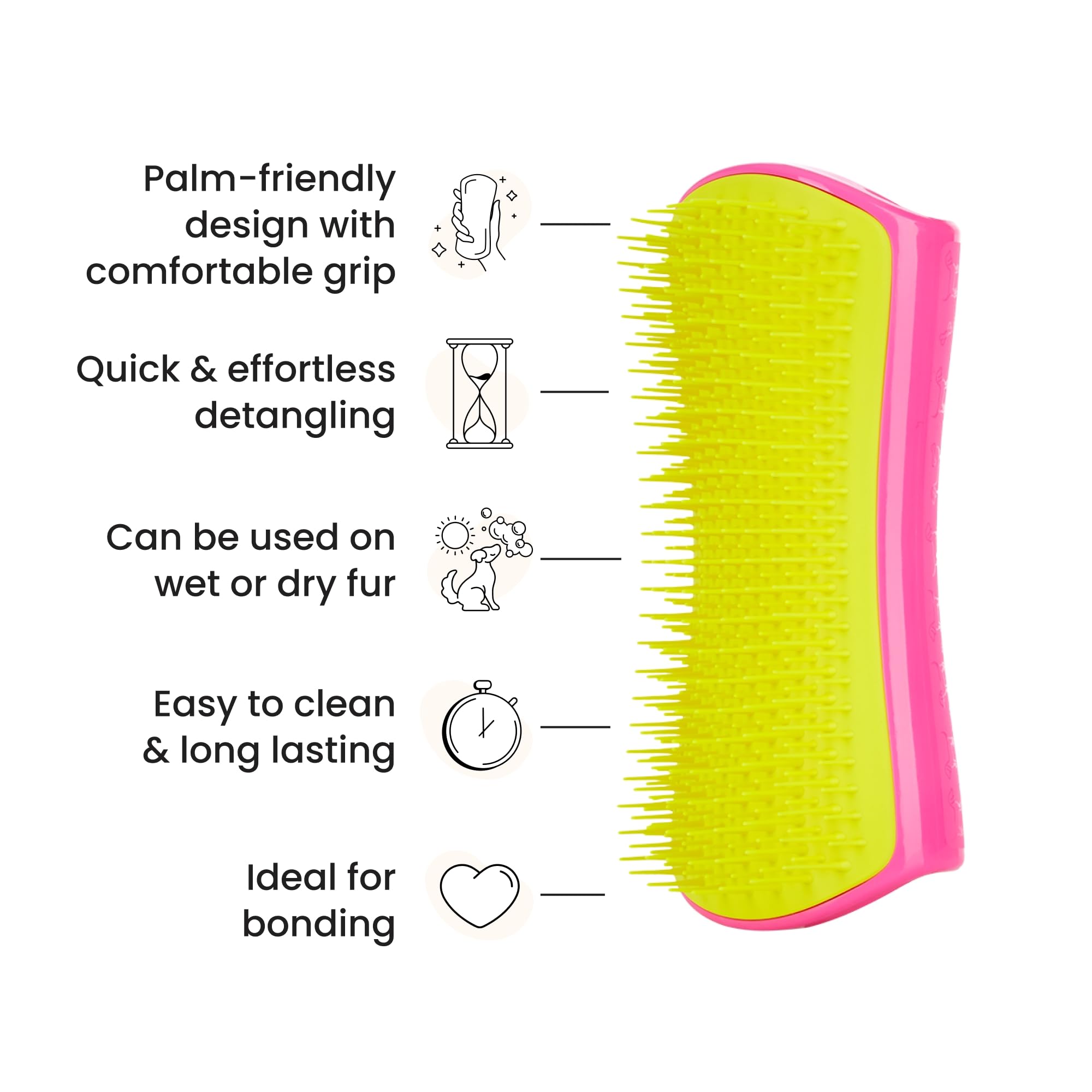 Pet Teezer bath brush used with shampoo to boost cleansing