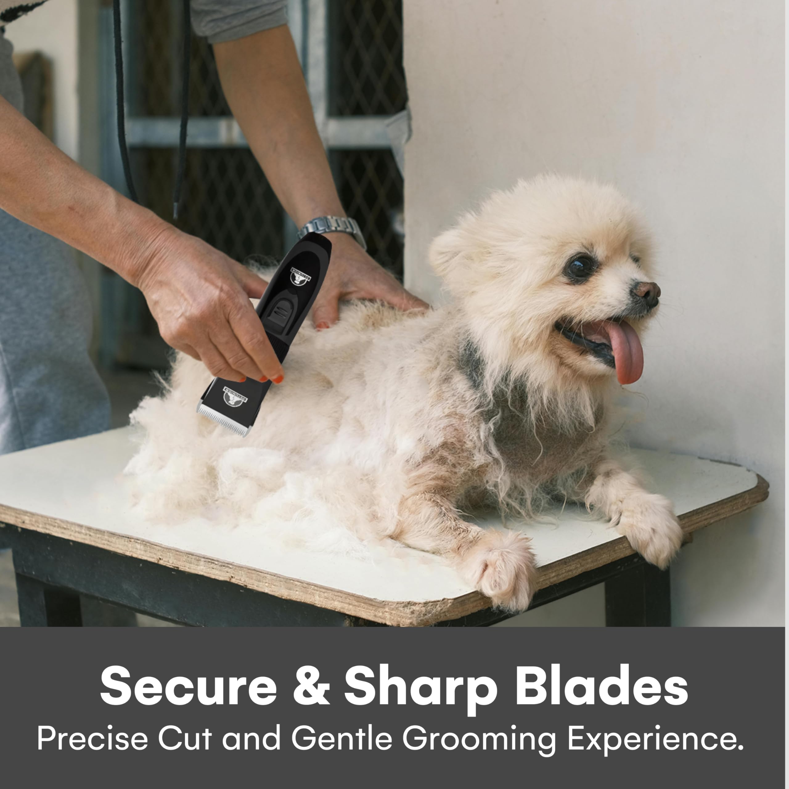 Pet Union Rechargeable Battery Design for cordless grooming anywhere