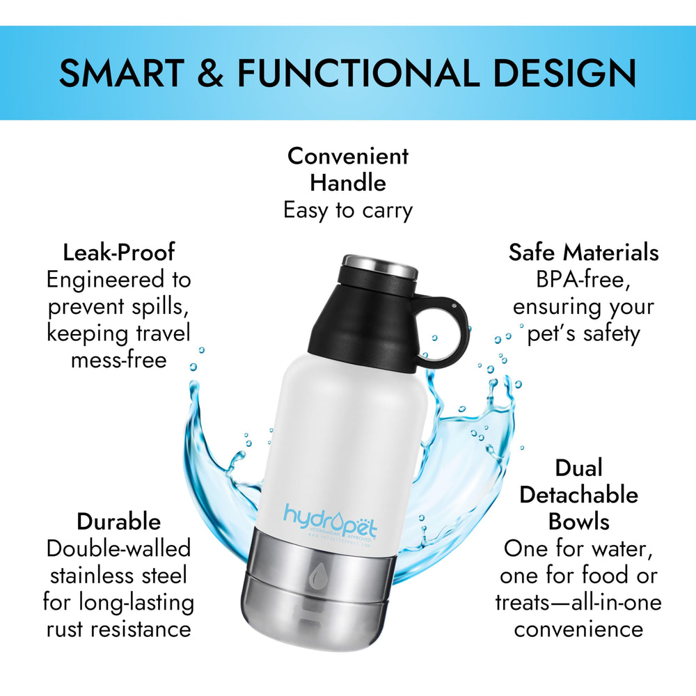 Pet Vet Hydropet leak-proof system for spill-free travel
