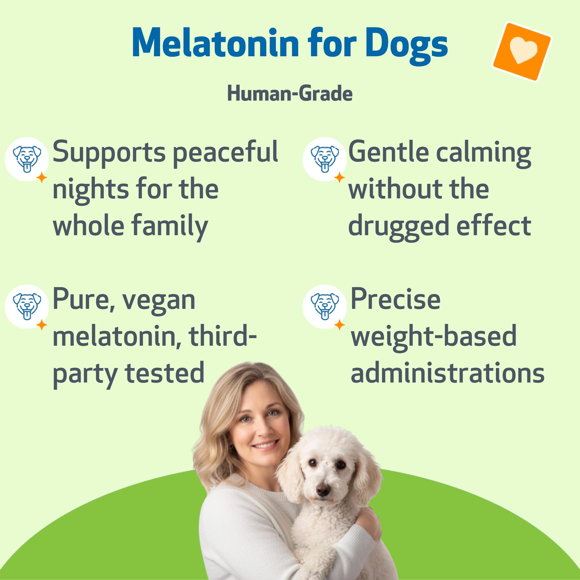 Pet Wellbeing Pet Melatonin liquid-dispense – precise dosing for consistent canine sleep routines.