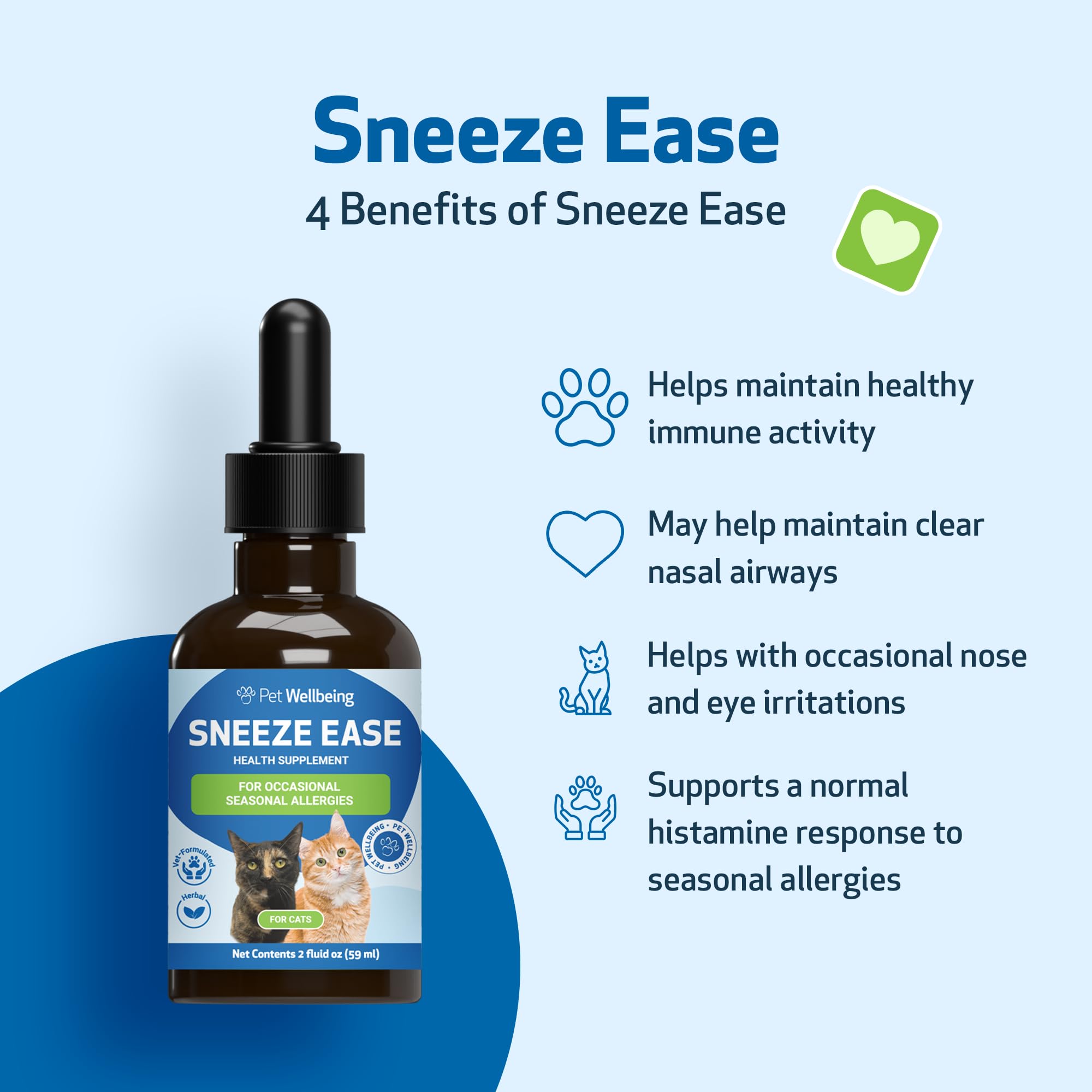 Pet Wellbeing Sneeze Ease serving portion ready for daily use.