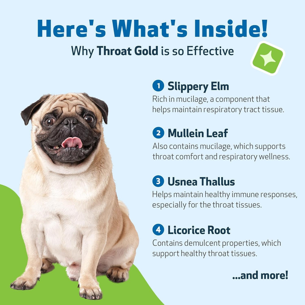 Pet Wellbeing Throat Gold liquid pour demonstrates easy administration