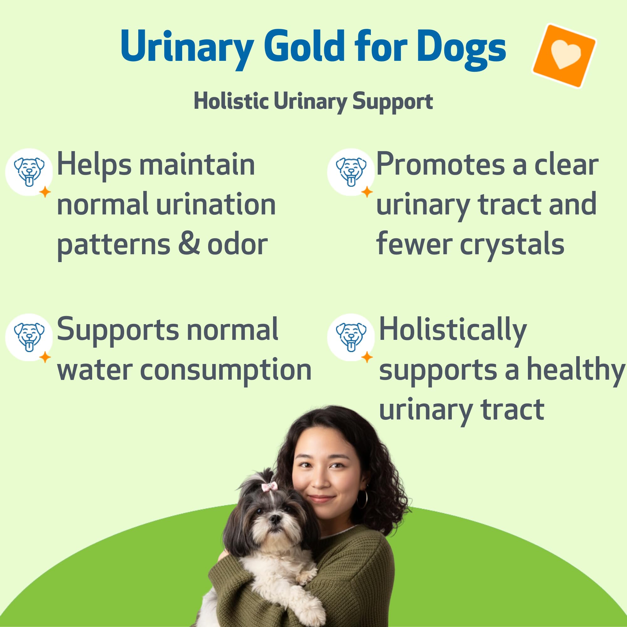 Pet Wellbeing Urinary Gold dropper enables easy at-home dosing for dogs
