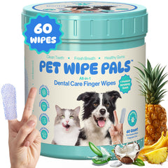 Pet Wipe Pals all-in-1 wipes package for at-home dental care.