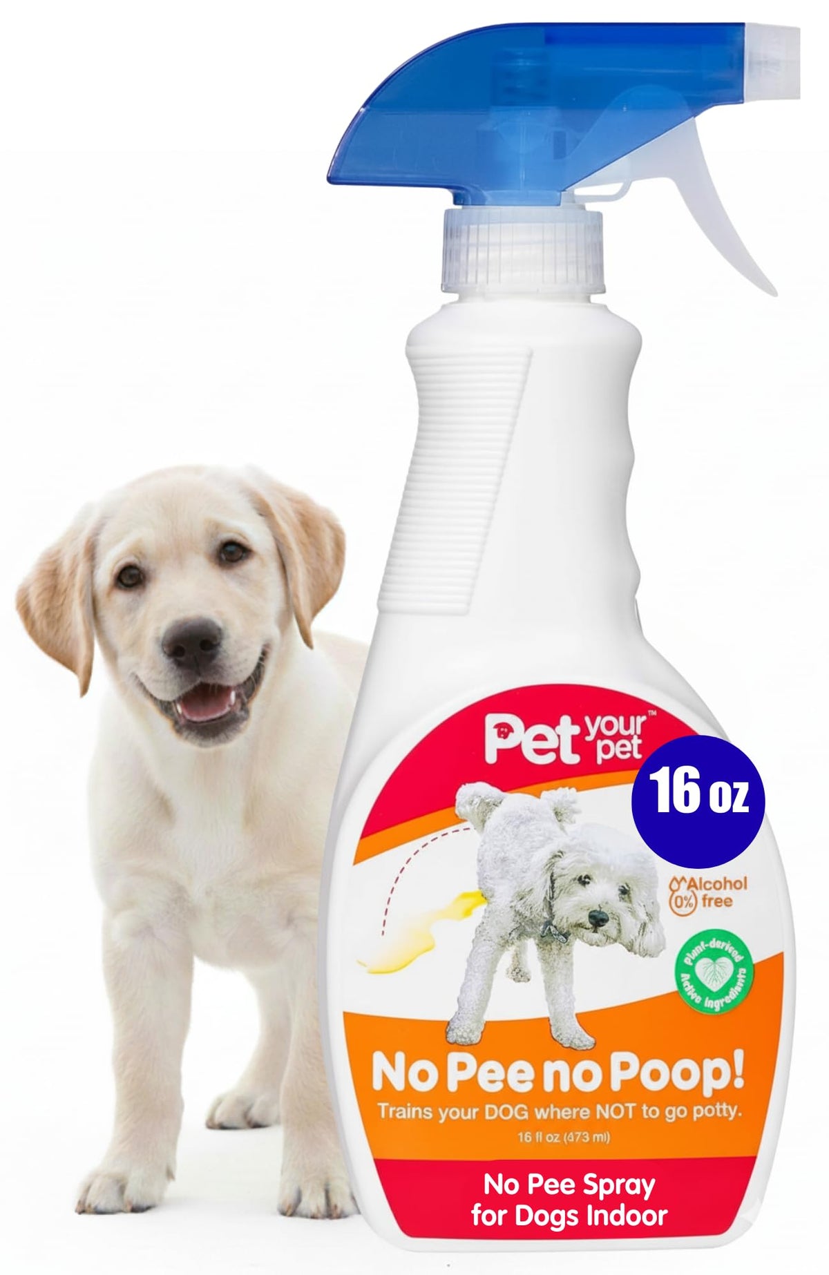 PET YOUR PET Dog Potty Spray bottle for quick training cues at home